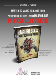 Locandina presentazione libro Protocollo d'Amore 27-03-2018